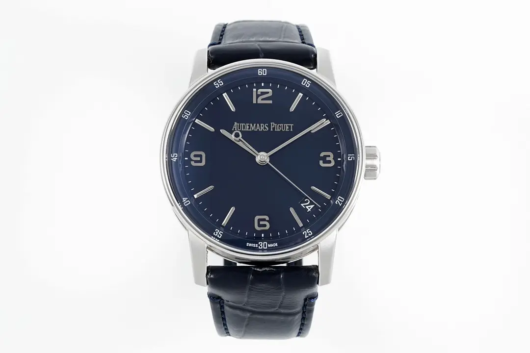 8F Factory Audemars Piguet CODE 11.59 Blue Dial Super Clone Watch Replica SmoothTexture 5356